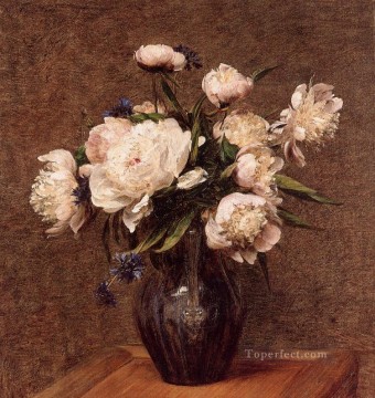 Ramo de peonías flor pintor Henri Fantin Latour Pinturas al óleo